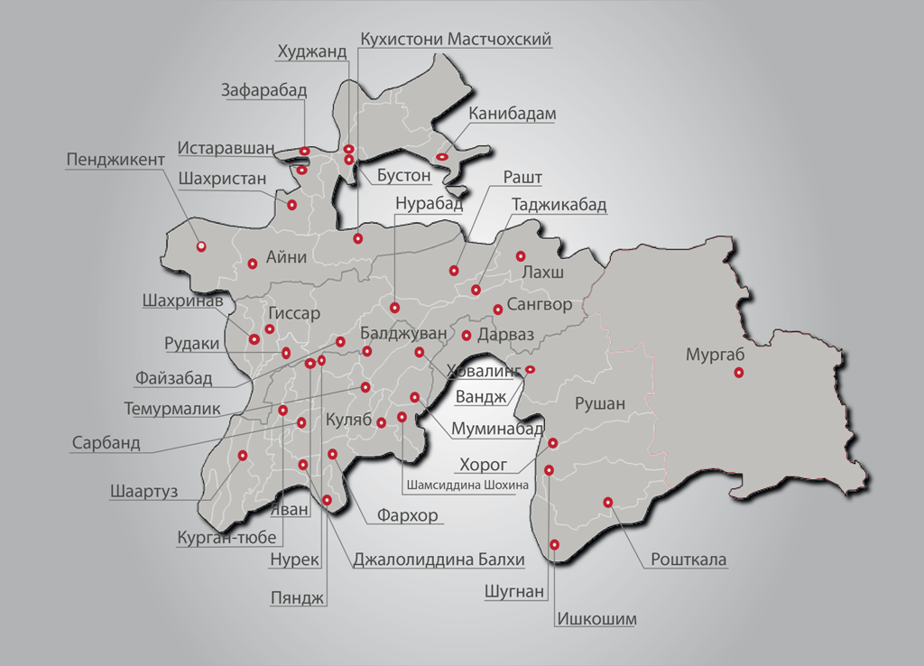 Худжанд на карте. Карта Таджикистан 2023. Карта Таджикистана с городами. Карта районов Таджикистана. Административная карта Таджикистана.