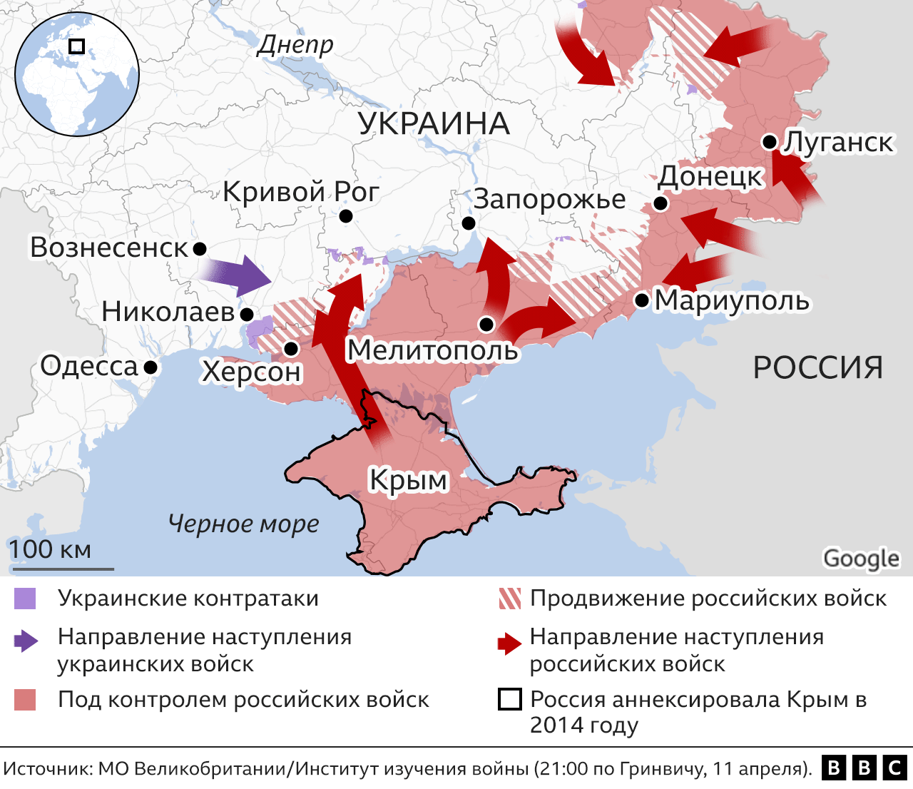 Карта военных действий в приднестровье