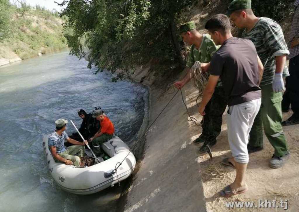 Утонули сестры. Спасатели КЧС Таджикистана.