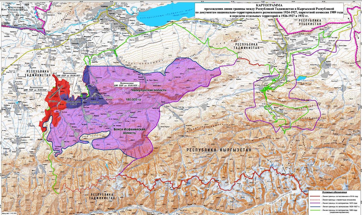 Границы киргизии