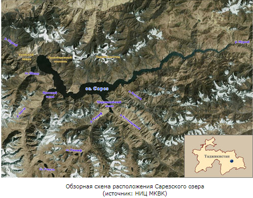 Эпицентр землетрясения в Таджикистане находился недалеко от Сареза 