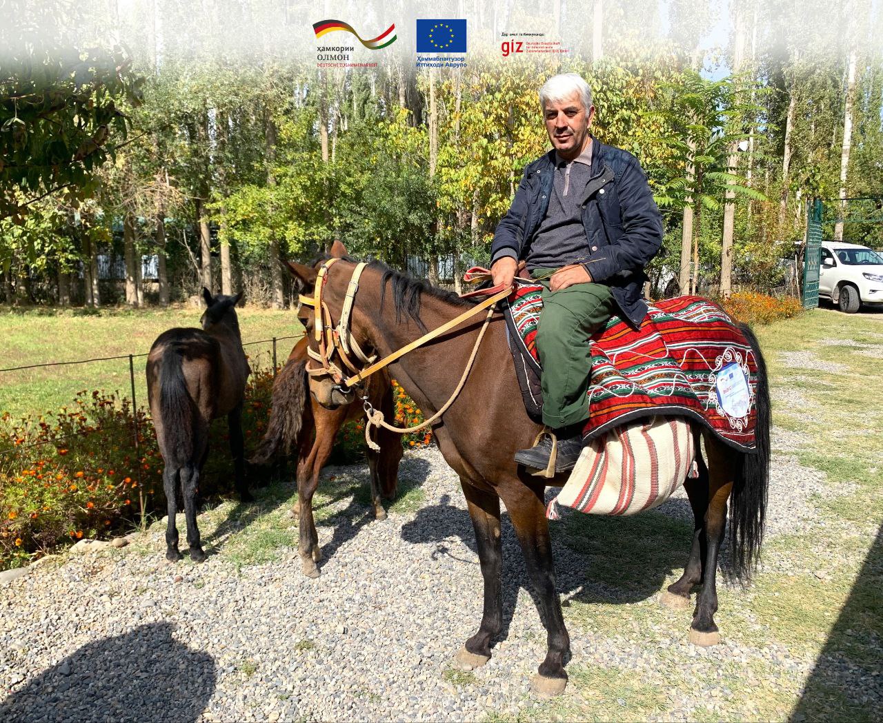 Медикам на юге Таджикистана подарили лошадей для доступа к труднодоступным районам 