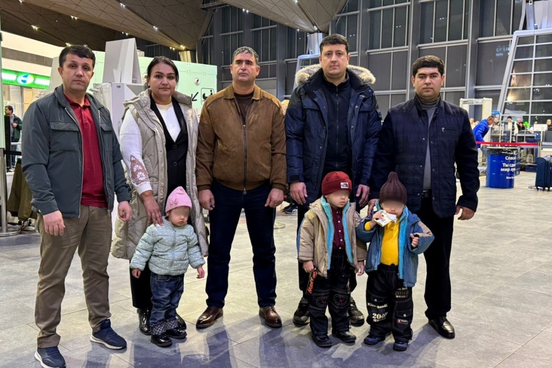 В Таджикистан вернули малолетних детей, оставшихся без опеки в России