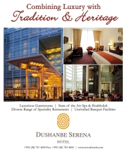 Dushanbe Serena Hotel awarded 2015 TripAdvisor Certificate of Excellence