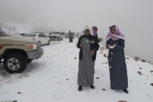 Сильный снегопад накрыл Саудовскую Аравию