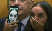 Дочь главы Азербайджана cделала селфи во время речи её отца в ООН о геноциде