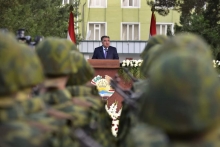 Как пограничники перед Эмомали Рахмоном строем прошли