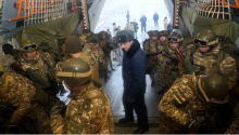 ВКС России доставили подразделение миротворческого контингента ВС Кыргызстана и Таджикистана в Алматы