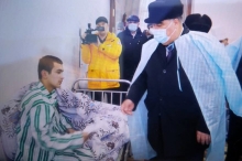 Глава Согда навестил раненых и пострадавших во время приграничного конфликта