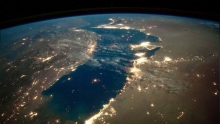 Российские космонавты показали ночной вид на Землю с МКС
