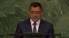 Садыр Жапаров с трибуны ООН рассказал о конфликте Таджикистана и Кыргызстана
