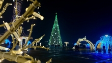 Как выглядят новогодние ёлки в Душанбе и Худжанде?